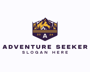 Adventure Mountain Camp logo design