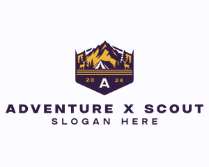 Adventure Mountain Camp logo design