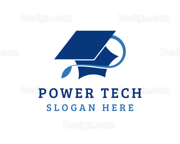 University Graduation Cap Logo