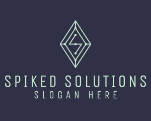 Diamond Gem Letter S logo design