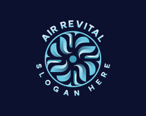 HVAC Fan Temperature logo design