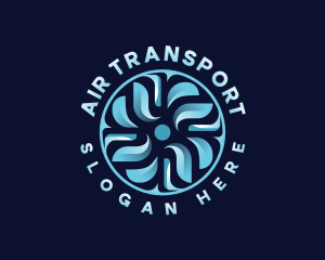 HVAC Fan Temperature logo design