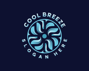 HVAC Fan Temperature logo design