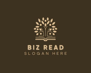 Book Learning Tree logo design