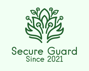 Green Bush Plant  logo