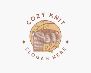 Crochet Knit Scarf logo design