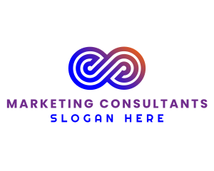 Gradient Loop Company logo design