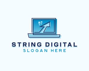 Digital Laptop Computer logo design