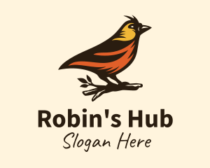 Tree Robin Bird logo