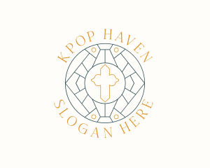 Pastor Church Cross logo design