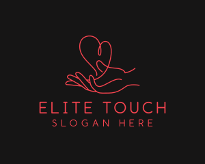 Hand Heart Care logo design