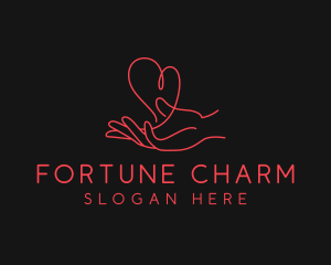 Hand Heart Care logo design