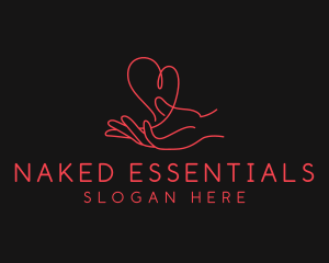 Hand Heart Care logo design