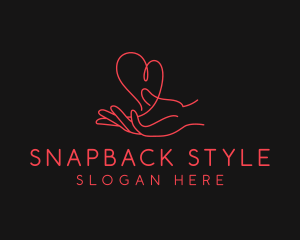 Hand Heart Care logo design