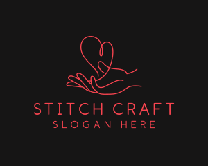 Hand Heart Care logo design