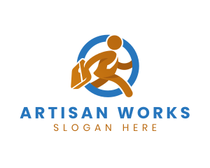 Employee Work Businessman logo design