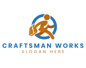 Employee Work Businessman logo design