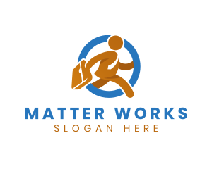 Employee Work Businessman logo design