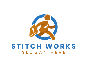 Employee Work Businessman logo design