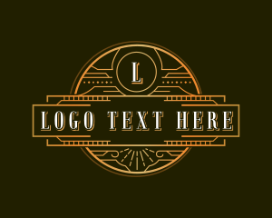 Geometric Art Deco Frame logo