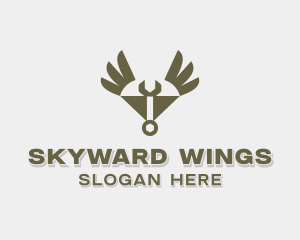 Mechanic Wings Handyman logo design