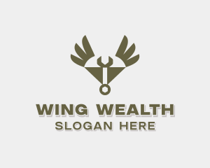 Mechanic Wings Handyman logo design