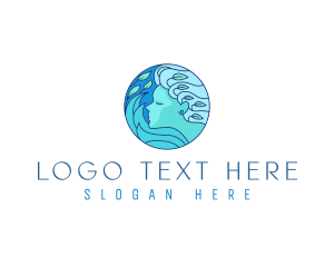 Woman Ocean Goddess logo