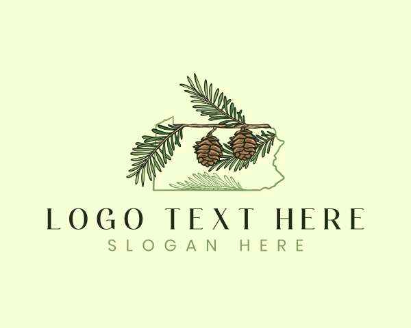 Pine Cone logo example 3