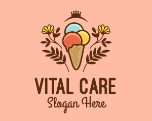 Flower Ice Cream  logo