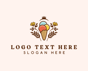 Flower Ice Cream  logo