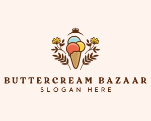 Flower Ice Cream  logo