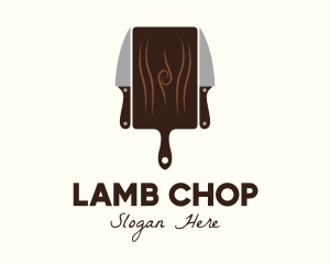 Chopping Board Knife logo design