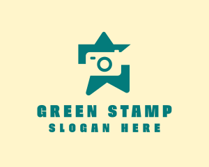 Green Camera Star  logo design