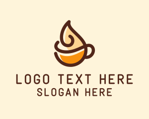 Coffee - Whipped Cream Coffee logo design