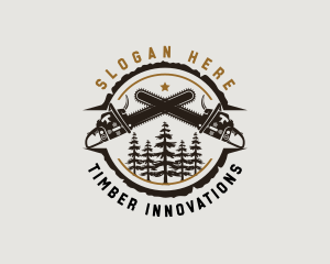 Chainsaw Woodwork Logging logo
