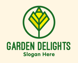 Nature Flower Garden logo design