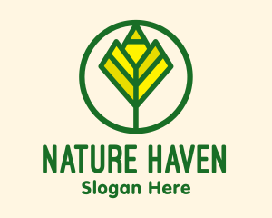 Nature Flower Garden logo design