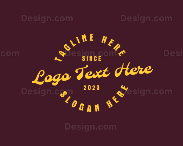 Retro Hipster Business Logo