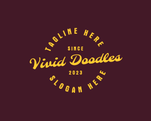 Retro Hipster Business logo design