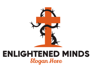 Cross Thorns Religion logo