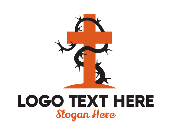 Cross logo example 4