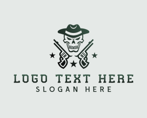 Cowboy Skull Gun logo