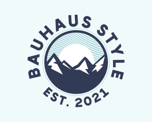 Alpine Mountain Peak logo design