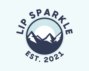 Alpine Mountain Peak logo design