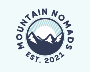 Alpine Mountain Peak logo design