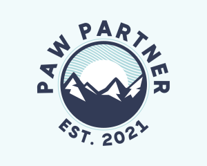 Alpine Mountain Peak logo design