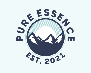 Alpine Mountain Peak logo design