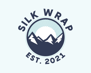 Alpine Mountain Peak logo design