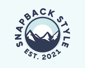 Alpine Mountain Peak logo design