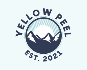 Alpine Mountain Peak logo design